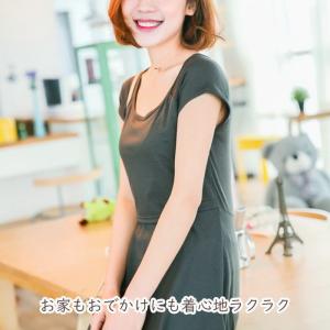 授乳服 すっきり ワンピース シンプル 半袖 ...の詳細画像2