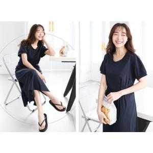 授乳 ロング ワンピース 半袖 夏 授乳服 シ...の詳細画像3