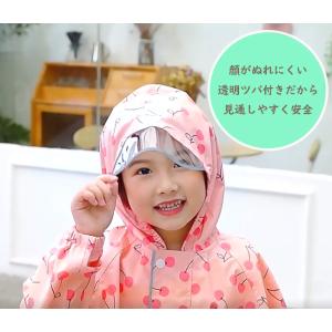 キッズ ジュニア レインコート 雨具 カッパ ...の詳細画像3