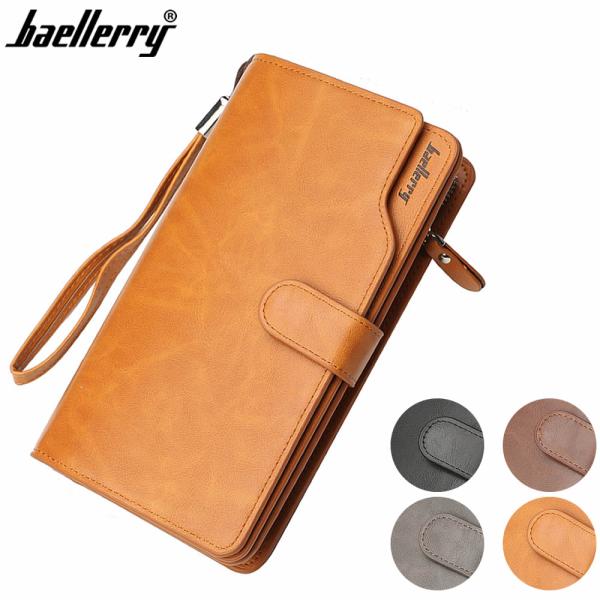 Baellerry 長財布 厳選PUレザー 財布 カードケース 財布 メンズ レディース 革 スマホ...