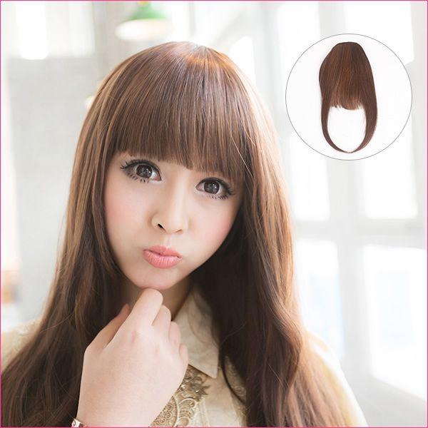ウィッグ 前髪ウィッグ ポイントウィッグ サイド付き ぱっつん前髪ウイッグmw07