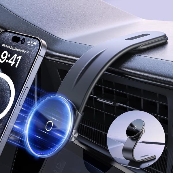 GT-R R35  スマホホルダー  携帯ホルダー ワイヤレス充電器  急速充電   超強磁力 片手...