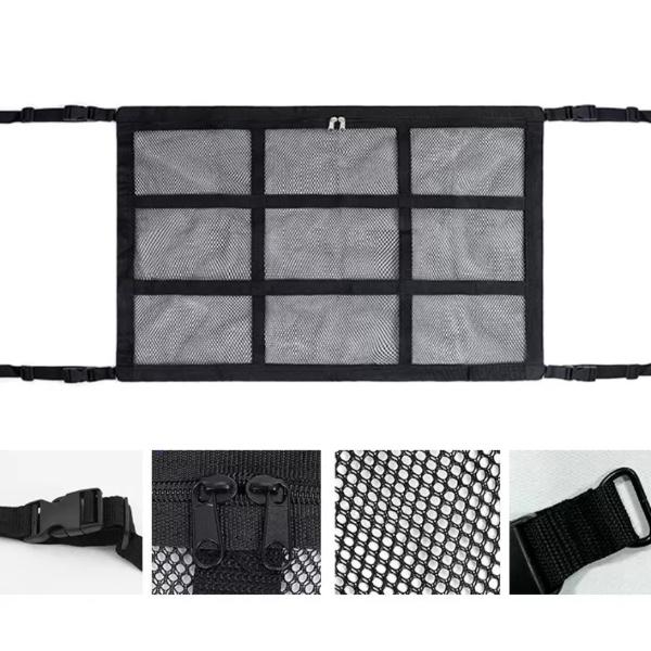 ランサー エボリューション CZ4A ルーフネット 天井収納ネット ファスナー付き 車中泊 アウトド...