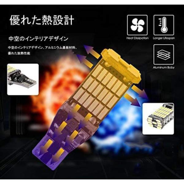 ワゴンR H20.9-H24.8 MH23S バックランプ T16 LED 車検対応