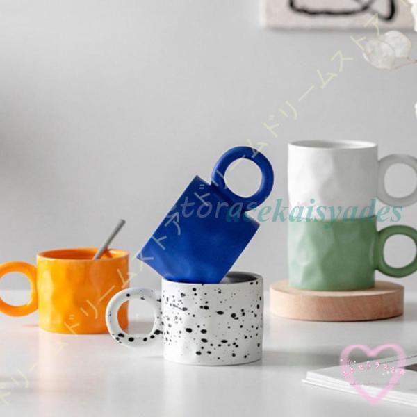 マグカップ コップ コーヒーカップ 陶器 耐熱 耐冷 軽い セラミックス 焼き物 シンプル 北欧 お...