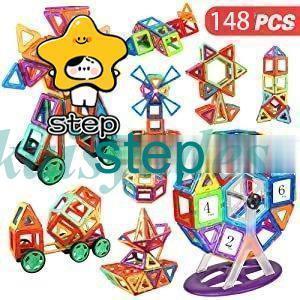 マグネットおもちゃ 148PCS マグネットブロック  磁石おもちゃ プレゼント 収納ケース付き