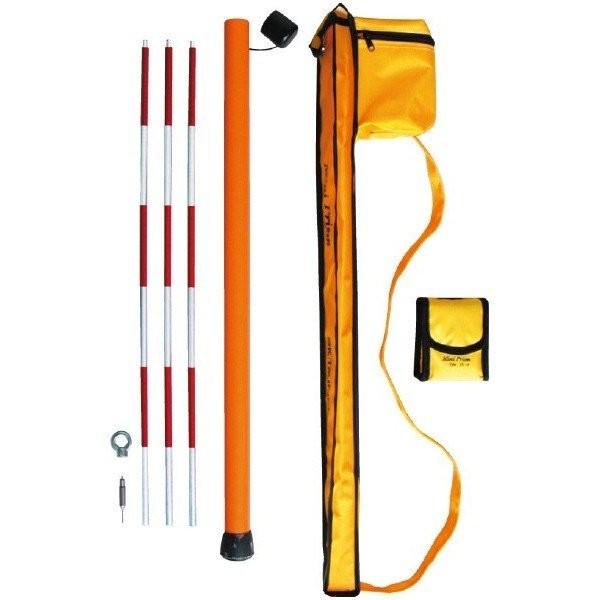 SK|TAIHEI 大平産業 TSミニプリズムピンポールセット 赤白タイプ TSP-WSIS 2段石...