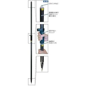 SK|TAIHEI 大平産業 スタティックポール STP-10A 1.0m接続用 測量 土木 