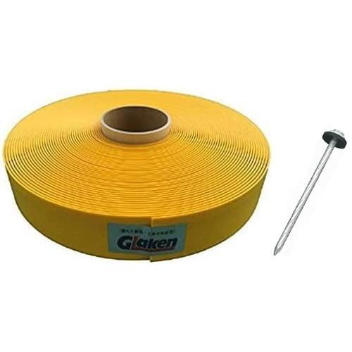 Glaken ブーブーライン 4cm幅 BBL4-50G 黄 50m＋ブーブー釘 BBNP-100W...