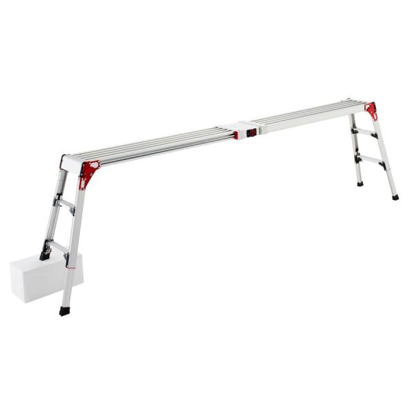 長谷川工業 天板・脚部伸縮足場台 スノコ式 DSL1.0-2709 天板高さ0.63-0.85m 天...
