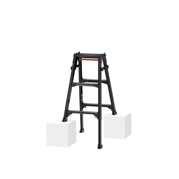 長谷川工業 はしご兼用伸縮脚立 RYZB-09a 天板高さ0.72-1.03m はしご時長さ1.52...