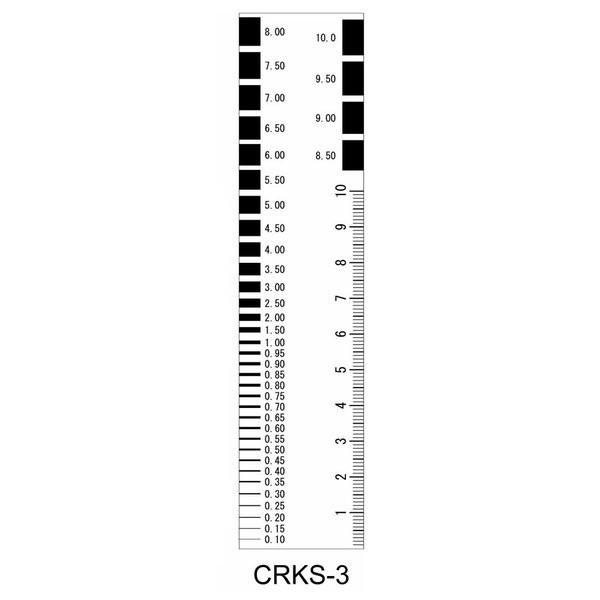 MYZOX マイゾックス クラックスケール CRKS-3 黒目盛 透明タイプ 測定目盛0.10-10...