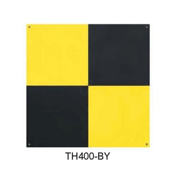 MYZOX マイゾックス 対空標識400 黄&amp;黒 （10枚入） TH400-BY [測量 地土地家屋...