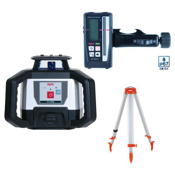 MYZOX マイゾックス MJ-600S 自動整準レーザーレベル デジタル受光器D-RE2セット 三...