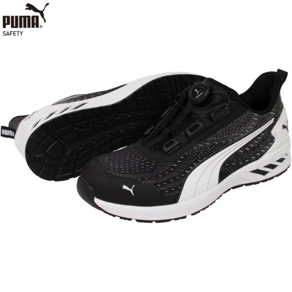 PUMA GLIDE BLACK DISC LOW セーフティシューズ 安全靴 プーマ グライド ブ...