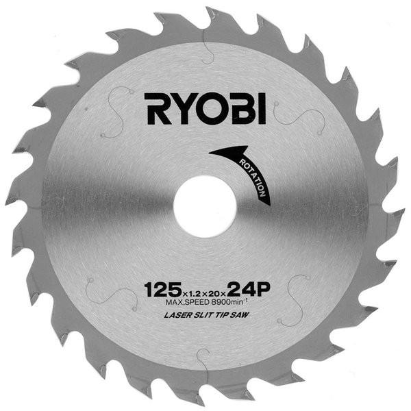 RYOBI リョービ レーザースリットチップソー 125mm （外径125mm x 刃数24 x 鋸...
