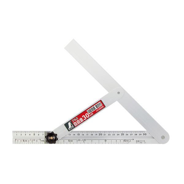 シンワ測定 62569 アルミ自由金 ３０cm 勾配目盛 筋交付