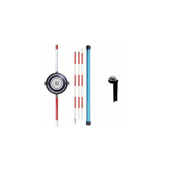STS エスティーエス 反射ターゲットセット RFP-50 径50mm 精密ピンポール 水準器付 1...
