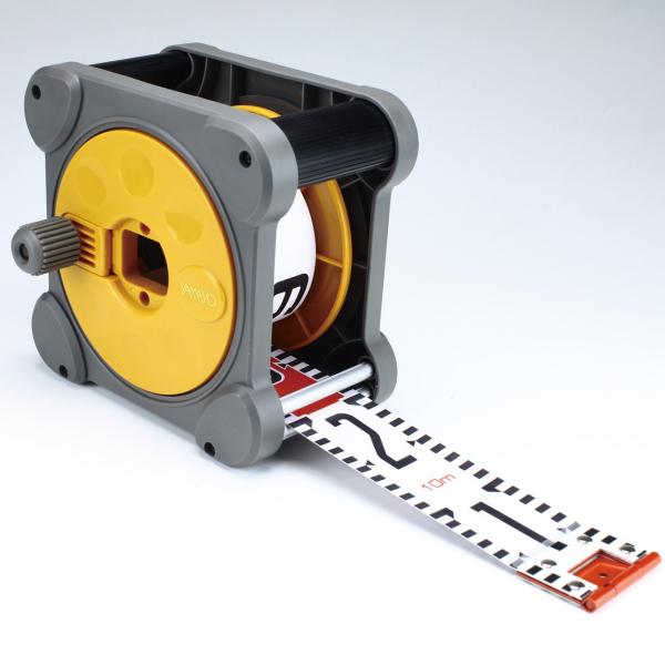 ヤマヨ測定機 リボンロッド 60mm幅 20m ケース入り RC6B20M E2 (表タテ数字20c...