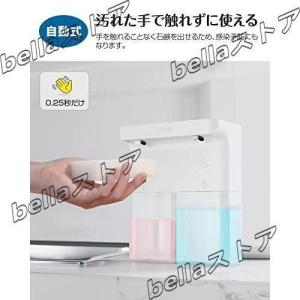 ソープディスペンサー 泡 液体 自動 ダブルヘッド 600ml ハンドソープ 食器洗剤 手洗い 自動ソープディスペンサー IPX4防水 キッチン対応