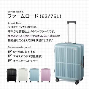 エース公式 スーツケース キャリーケース Mサ...の詳細画像1