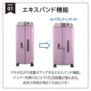 エース公式 スーツケース キャリーケース Lサ...の詳細画像4