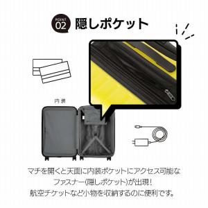 エース公式 スーツケース キャリーケース Mサ...の詳細画像5
