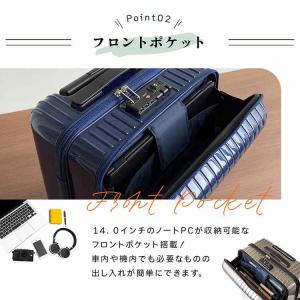 エース公式 スーツケース キャリーケース Mサ...の詳細画像5