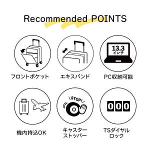 エース公式 スーツケース キャリーケース 機内...の詳細画像2