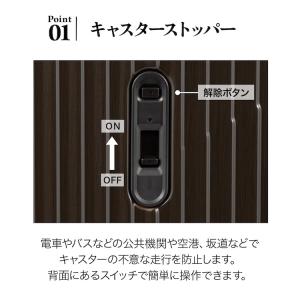 エース公式 スーツケース キャリーケース Mサ...の詳細画像4