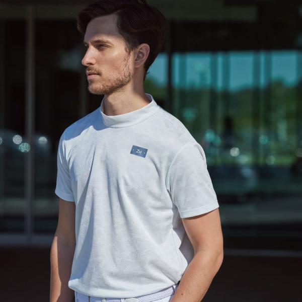 モックネックシャツ ゴルフ ゼロハリバートン ZEROHALLIBURTON 吸水速乾 イージーケア...