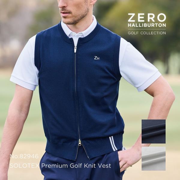 ZERO HALLIBURTON ゼロハリバートン ゴルフ プレミアムサマーニットベスト メンズ Z...