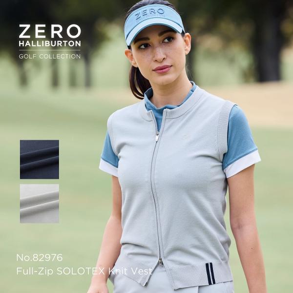 ZERO HALLIBURTON ゼロハリバートン ゴルフ ジッパーサマーニットベスト レディース ...