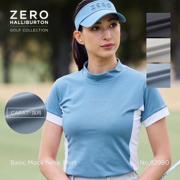ZERO HALLIBURTON ゼロハリバートン ゴルフ ベーシックモックネックTシャツ 吸水速乾...