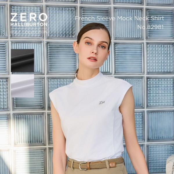 ZERO HALLIBURTON ゼロハリバートン ゴルフ ベフレンチスリーブモックネックTシャツ ...