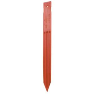 サンポリ 表示杭（500本入）AK-35 赤・白・黄 350mm 仮杭 樹脂製 測量 ...
