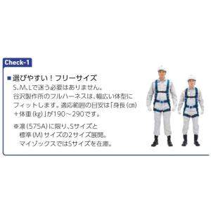 フルハーネス+ランヤードセット 新規格対応 墜...の詳細画像2