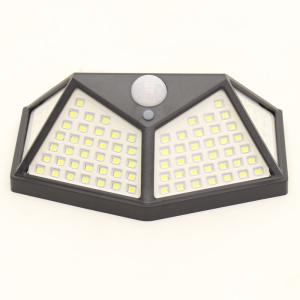 HIRO 100LEDソーラー充電センサーライト LED色 HCDL-100LSLD-LED