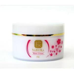 [日本製]桜EGFウォータークリーム [Made in Japan] SAKURA EGF Water Cream 100g　化粧下地 スキンケア 美容クリーム 出水霜 ウォータークリーム ケアレス｜acherrytree