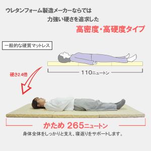 マットレス 三つ折り シングル 硬い 折りたた...の詳細画像4