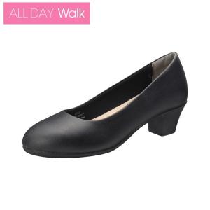 パンプス 痛くない 歩きやすい ALL DAY Walk 231　ブラックスムース 【20210725gensen】