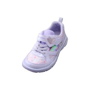 スニーカー女の子 靴  子供靴 運動靴 キッズ瞬足 LC-748 パープル