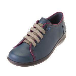 スニーカー レディース ウォーキングシューズ 幅広 靴 トラベルシューズ 履き心地の良い靴 アキレス・ソルボ 091　ネービー　