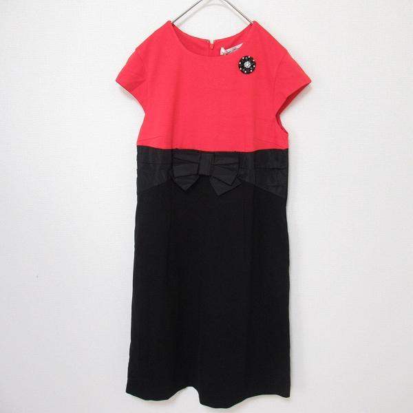 スーパービューティー SUPER BEAUTY バイカラー ワンピース リボンベルト s882361...