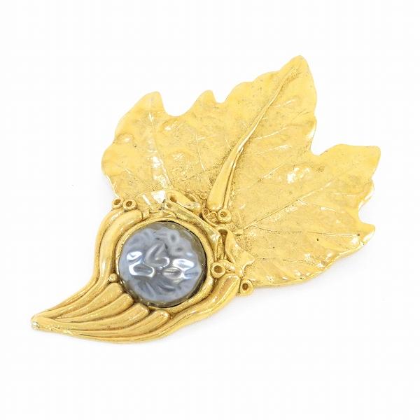 #ae LILY FOLIES ヴィンテージ ブローチ ゴールド 1970年代 70's アンティー...