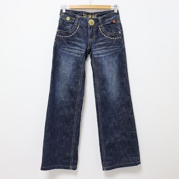 RIOBERAJEANSリオベラジーンズ ヴィンテージ デニム ジーンズ パンツ 金属ボタン ロゴ ...