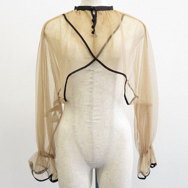 AMERI アメリ クロップトップ トップス カーディガン ショート シースルー a925694