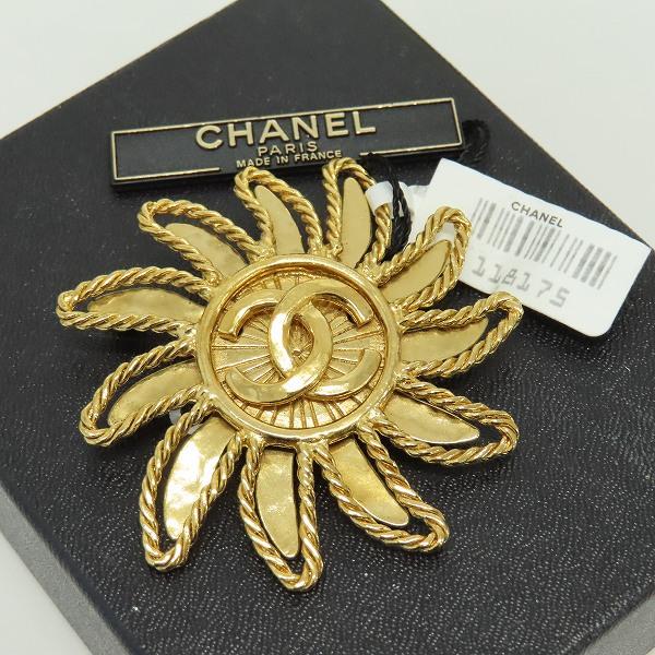 シャネル CHANEL ヴィンテージ ブローチ 94A 太陽モチーフ ココマーク z930213