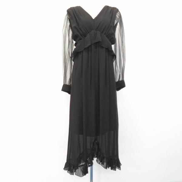 アメリ AMERI ワンピース ドレス ロング ブラック系 a942201