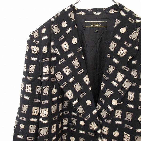 レリアン Leilian ダブルジャケット 総柄 レディース [a960181ss]